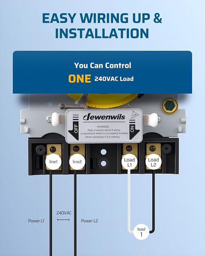 DEWENWILS 24-Hour Mechanical Timer Switch - Image 5