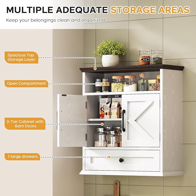 Bathroom Wall Cabinet, Wall Mounted Medicine Cabinet - Image 3