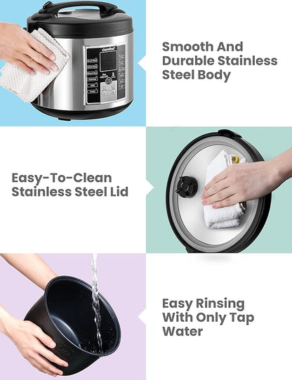 COMFEE' Rice Cooker, Slow Cooker, Sauté All in One Multi Cooker Large Capacity. - Image 6