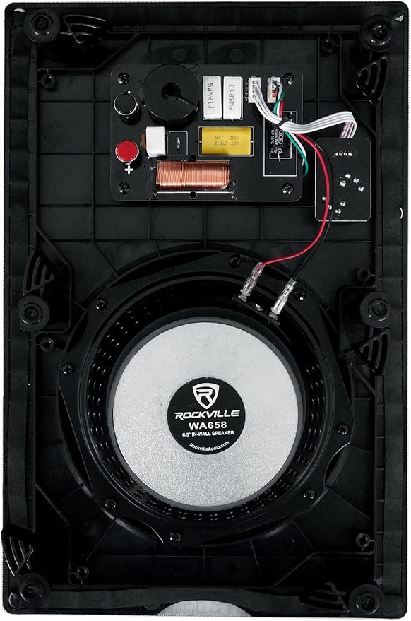 Rockville Pair WA658 240W in-Wall Speakers, 6.5" Kevlar Woofer, Silk Dome - Image 3
