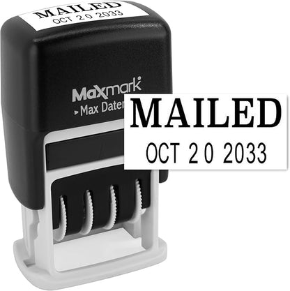 MaxMark Self-Inking Rubber Date Office Stamp by Maxmark