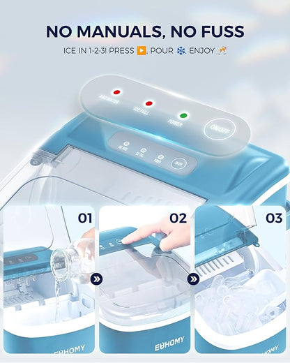 EUHOMY Countertop Ice Maker Machine - Image 6