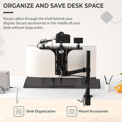 HumanCentric DSLR Monitor Mount Large, Desk Camera Mounting, Light Webcam - Image 7
