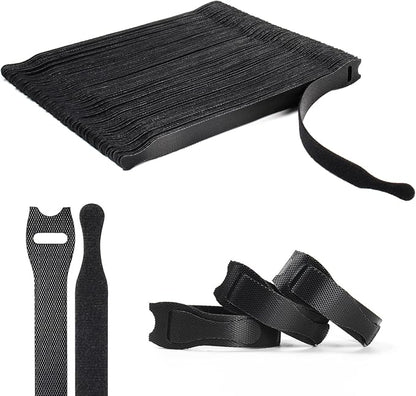 OneLeaf 110PCS Reusable Cable Ties, Adjustable 8-inch Cord Organizer Ties by OneLeaf