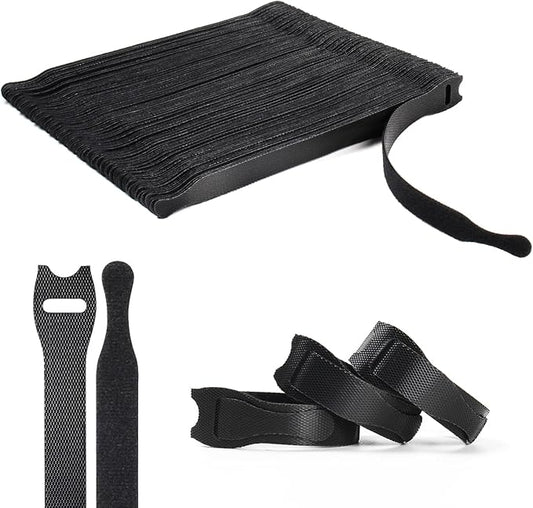 OneLeaf 110PCS Reusable Cable Ties, Adjustable 8-inch Cord Organizer Ties by OneLeaf