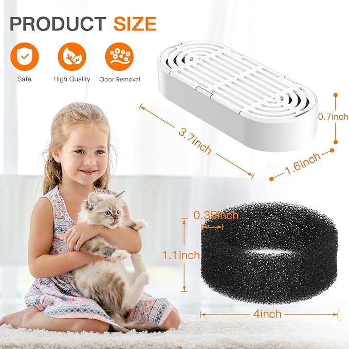 Cat Water Fountain Filters for 108/3.2L& 4L/134oz Stainless Steel Pet Water - Image 6