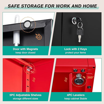 6 Tier Garage Storage Cabinet - Image 6