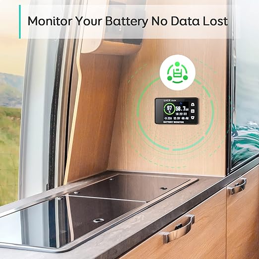LNEX 500A Shunt Battery Monitor, 2.4" Color Screen RV Monitor - Image 5