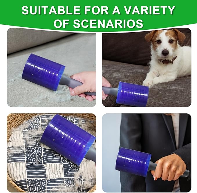 Lint Roller for Pet Hair 500 Sheets Extra Sticky Pet Hair Remover for Clothes - Image 6