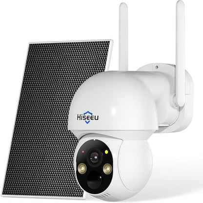Hiseeu Solar Wireless Security Camera Outdoor, 2.4G & 5G WiFi, Color Night by Hiseeu