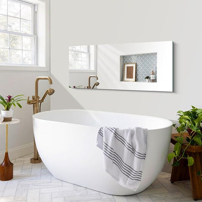 CILIBER Frameless Mirror, 20x48 Inch Bathroom Mirrors - Image 7