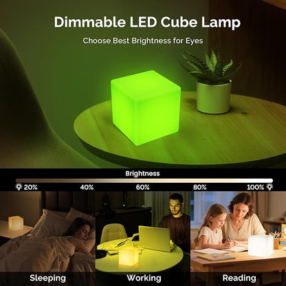 LOFTEK 4-inch LED Cube Lights: RGB 16 Colors Tesseract Cube, Cosmic LED Mood - Image 3