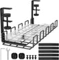 REFLYING Under Desk Cable Management Tray, L 15.7'' W 6.3'' No Drill Steel Desk by REFLYING