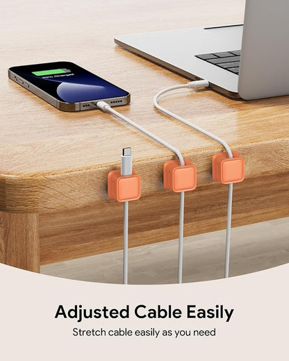 Costop 8 Pack Magnetic Cord Organizer, Easy Secure Adhesive Cable Management - Image 2