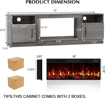 Lemberi Fireplace tv Stand - Image 2
