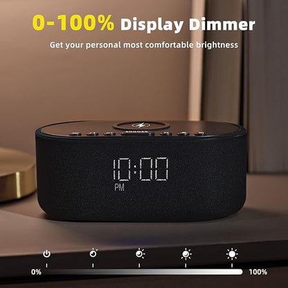 Sound Machine Alarm Clock for Bedrooms: Bluetooth 10W Stereo Sound Speaker - Image 7