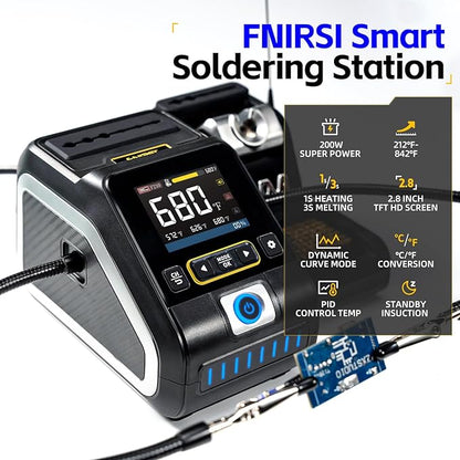 FNIRSI DWS-200 200W 245 Precision Digital Soldering Station Kit - Image 3