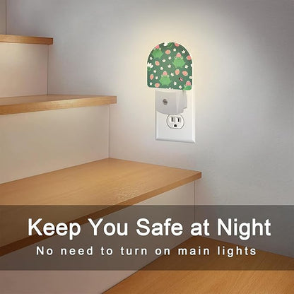 sndheke Strawberry Frogs with Daisies Flowers Night Light Plug into Wall - Image 6