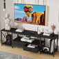 GYIIYUO TV Stand with Fabric Drawer by GYIIYUO