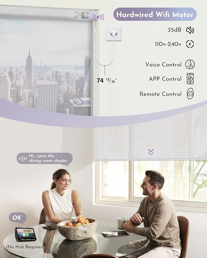 Graywind Motorized Semi Roller Shades Compatible - Image 3