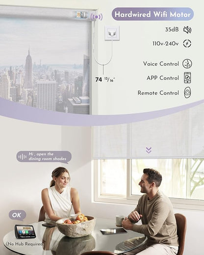 Graywind Motorized Semi Roller Shades Compatible - Image 3