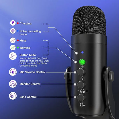 ZealSound Podcast Microphone, Podcast Equipment Bundle - Image 3
