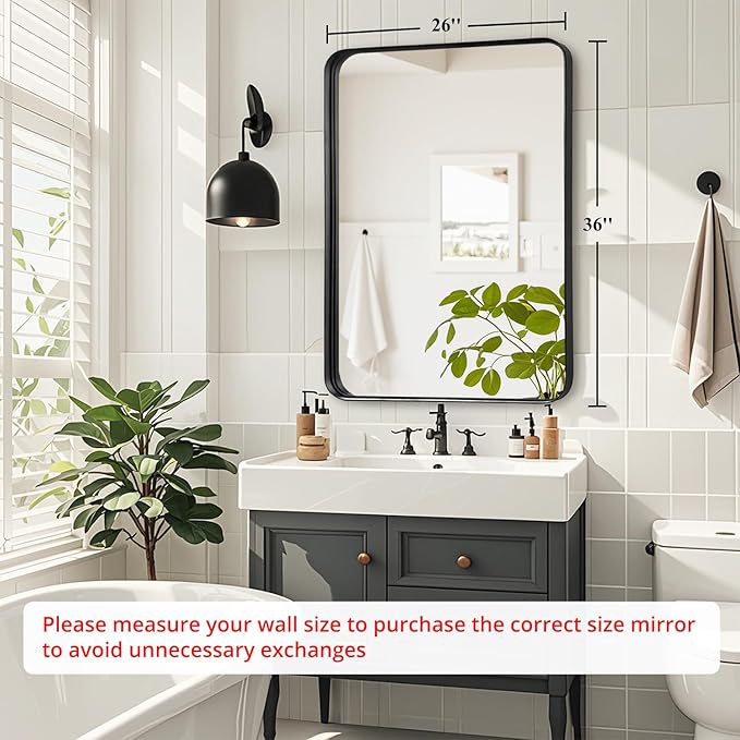 Fabuday 26x36 Inch Bathroom Wall Mirror - Image 2