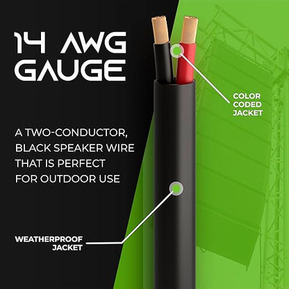 GearIT 14/2 Speaker Wire 14AWG Gauge - Image 2