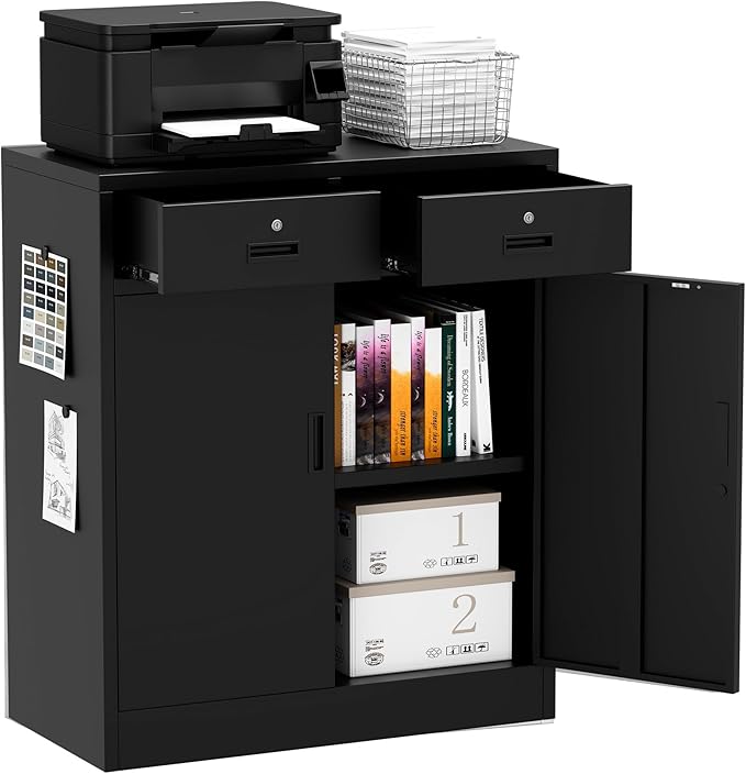 Metal Storage Cabinet, 36 Inch Tall Metal Garage Cabinet by TaskStorz