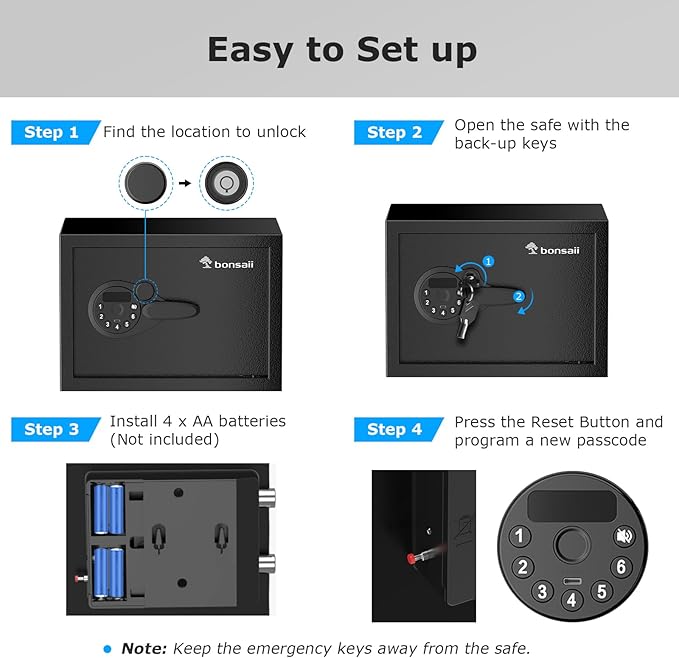 Bonsaii Safe, 0.6 Cubic Safe Box - Image 5