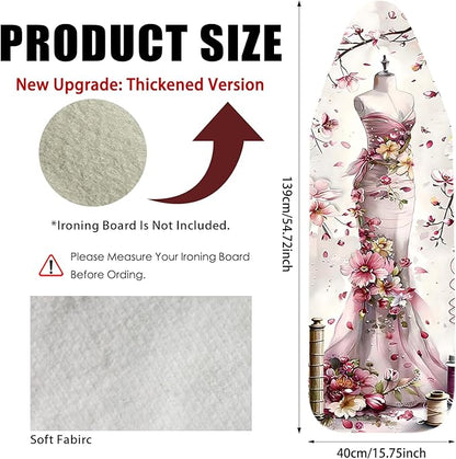 Nuxovilar Ironing Board Cover Needle Cotton 15x54 Inches | Ironing Board Cover - Image 3