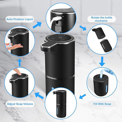 Automatic Liquid Soap Dispenser, 4 Level Adjustable Liquid Dispenser, - Image 5
