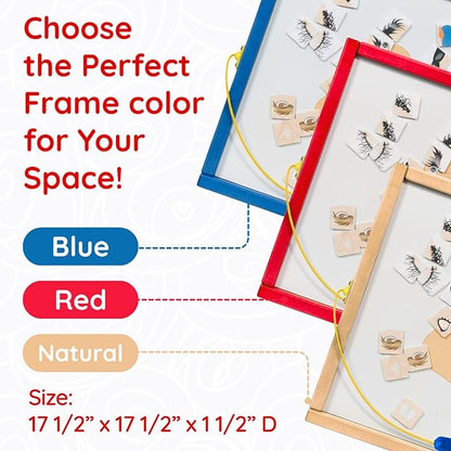 Magnetic Toddler Activity Wall Panel Toy – Interactive Wall Busy Board – - Image 5
