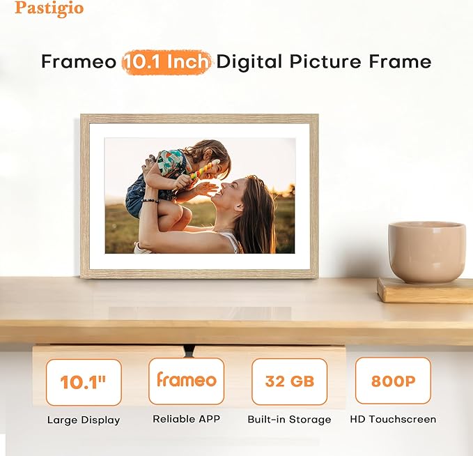 Frameo Digital Picture Frame, 10.1 InchDigital Photo Frame WiFi, Electric Frame - Image 2