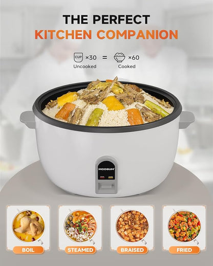 Commercial Rice Cooker, Large Capacity 30-Cup, 60-Cup - Image 3