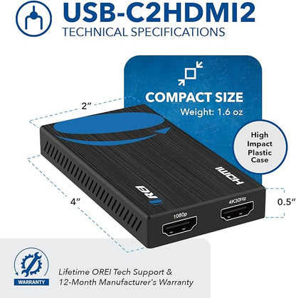 OREI SplitExtend HDMI Splitter Extended Display - Image 5