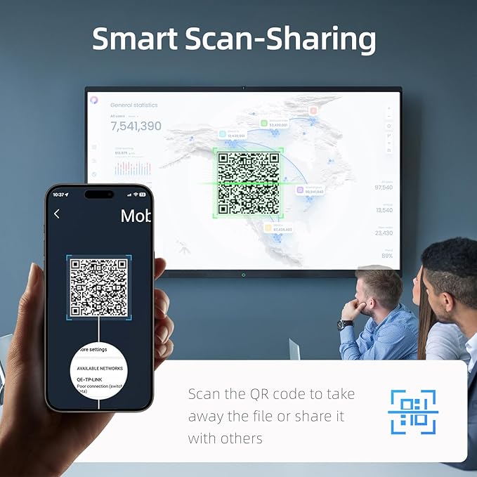55" Smart Board, Interactive Whiteboard, 4K UHD Touchscreen, Android 13 - Image 9