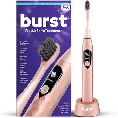 Burst Pro 2.0 Sonic Toothbrush for Adults | Electric Toothbrush by BURST
