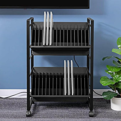 Line Leader 32-Device Mobile Charging Station | Steel Rolling Cart - Image 8
