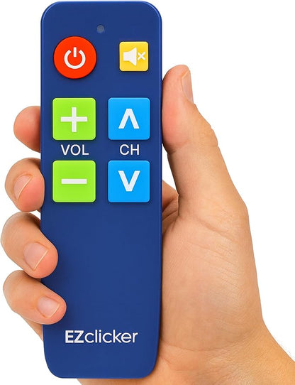 EZclicker TV Remote for Seniors, Extra Simple Big Button Remote Works by Unknown