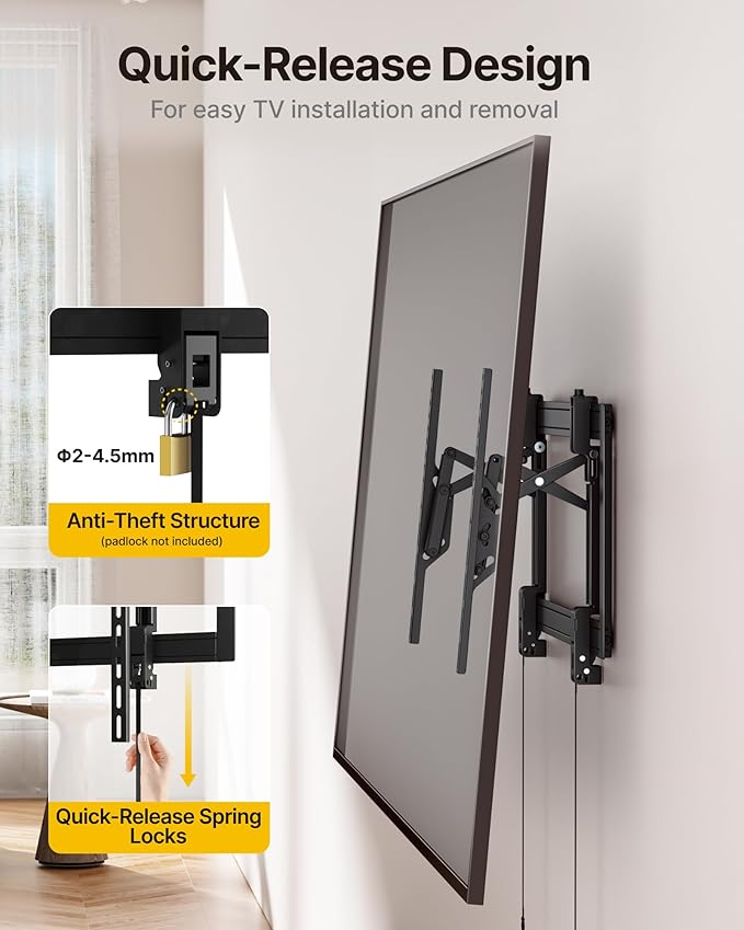 monTEK Heavy Duty Tilting TV Wall Mount Barckt - Image 7