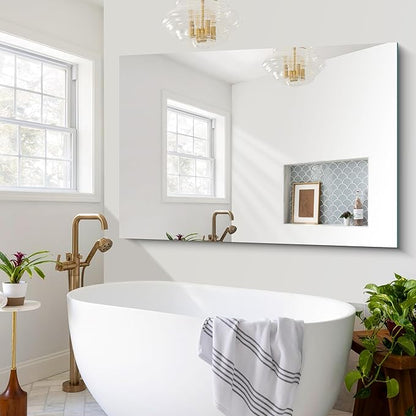 CILIBER Frameless Mirror, 60x40 Bathroom Mirrors - Image 7