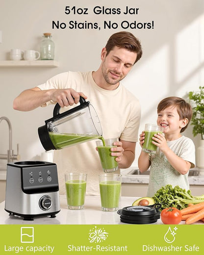 Countertop Blenders for Kitchen, 1400W Professional Blender for Smoothies - Image 3