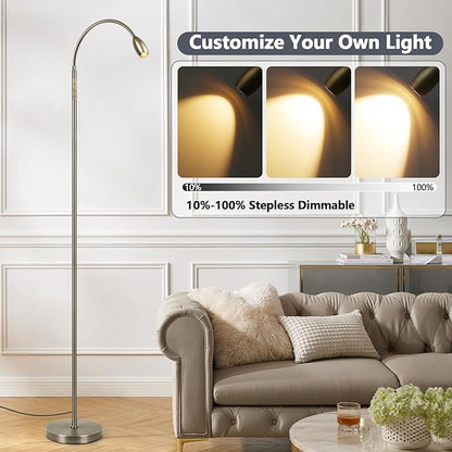 Reading Floor Lamp, Dimmable Zoomable Spotlight, Adjustable Color Beam Standing - Image 7