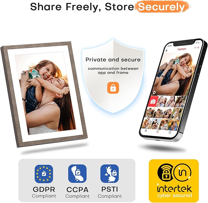 Frameo 10.1 Inch Digital Picture Frame, Digital Photo Frame WiFi, 32GB Memory - Image 7