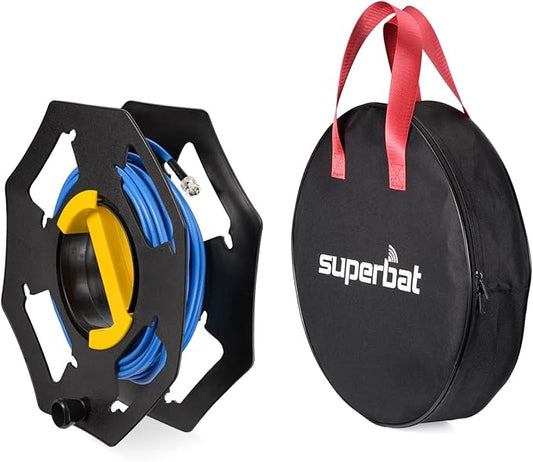 Superbat SDI Cable BNC Cable 75ohm Belden 1694A 100ft + 3G/6G SDI Cable Reel by SUPERBAT