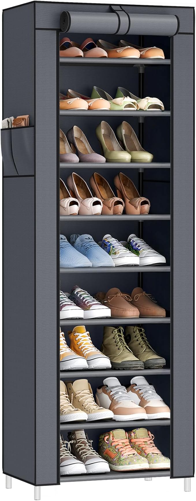 SONGMICS 10-Tier Shoe Rack, Shoe Storage Cabinet by SONGMICSbySONGMICSHOME