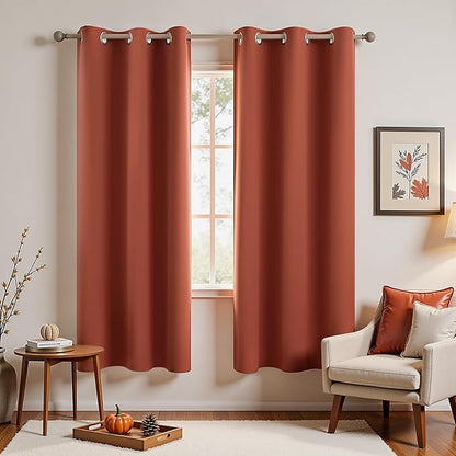 KOUFALL 72 Inches Long Room Darkening Curtains by KOUFALL