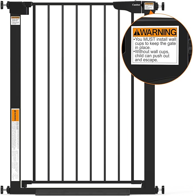 Cumbor 36" Extra Tall Baby Gate - Image 8