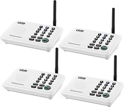 Wuloo Intercoms Wireless for Home 5280 Feet Range 10 Channel 3 Code, Wireless by Wuloo